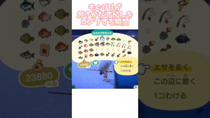 【あつ森】おさかなずかんコンプ（？）の瞬間🐟#あつ森 #あつまれどうぶつの森  #ゲーム配信 #もぐりり #short #shortvideo #shorts