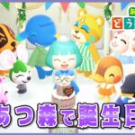 【あつ森】バースデーイベントやります！住民さん達にお祝いしてもらうぞ🎂🎉