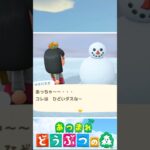 雪ダルマ作りで失敗すると…②【あつ森】【あつまれ どうぶつの森】【細かすぎる小ネタ】