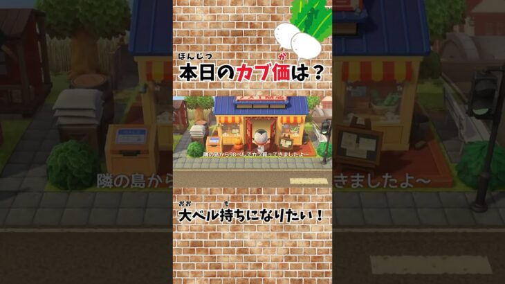 【あつ森】本日のカブ価は…？💰💰1日にして大ベル持ち！？💰💰