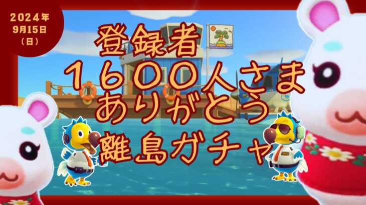 🔴【あつ森】登録者1600人さまありがとう｜ゆきみを探せ！｜離島ガチャ｜リベンジ離島ガチャ｜#172