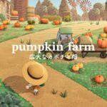 【あつ森】広大なカボチャ畑 | pumpkin farm | Speed Build | AnimalCrossingNewHorizons | あつ森