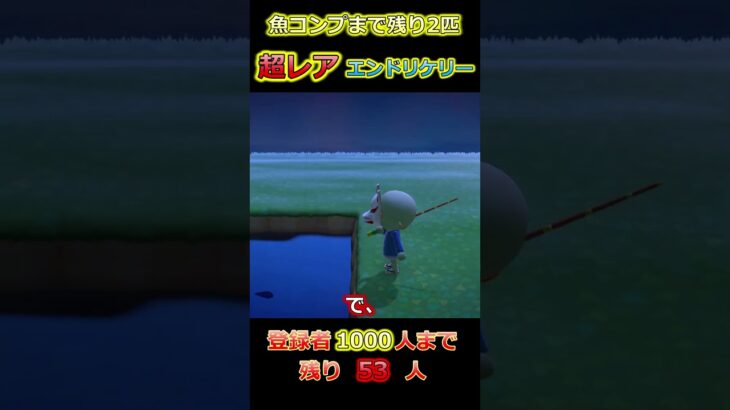 【あつ森】魚コンプまで残り１匹かと思いきや⁉#shorts #short #shortvideo #shortsvideo #shortsfeed ＃あつ森