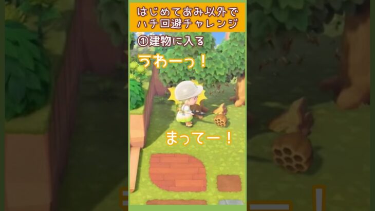 【あつ森】あつ森初見の蜂回避 検証してみたら…🍯 楽しすぎたｗ　【 あつまれどうぶつの森 / 縦型配信】  #short  #あつ森縦型配信  #あつ森vtuber #あつ森島クリエイト