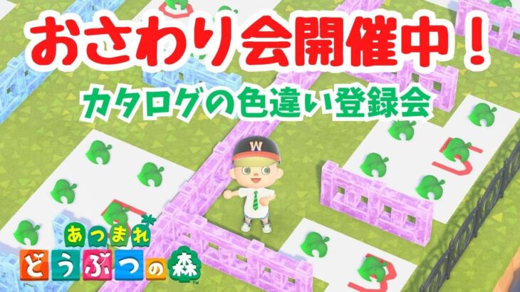 【あつ森 おさわり会 視聴者参加型】カタログに色違いを登録しよう！初見さん歓迎！２年ぶり復活おさわり会。【ライブ配信】