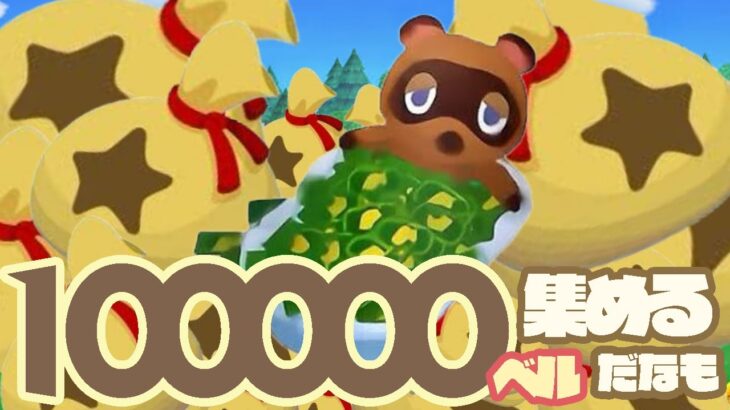 【あつ森】海産物で100000ベルあつめるだなも