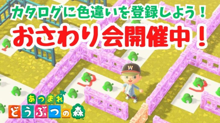 【あつ森 おさわり会 視聴者参加型】カタログに色違いを登録しよう！初見さん歓迎！ウォールプランツ～エフェクターラックまでの全126個。【ライブ配信】