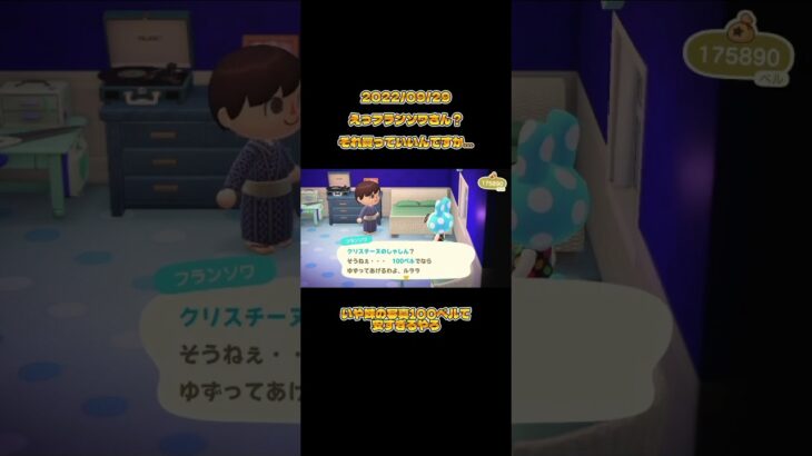 【あつ森】フランソワ…それはクリスチーヌのしゃしん…#あつ森#あつまれどうぶつの森 #animalcrossing #shorts
