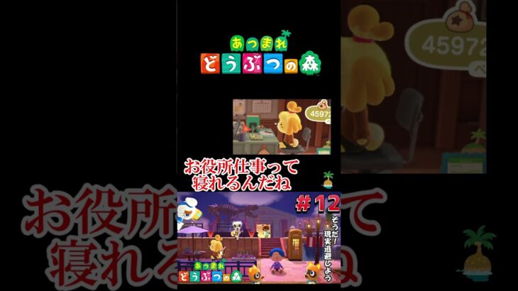 【あつまれ どうぶつの森】博物館の引っ越しと怠惰なお役所仕事 #ゲーム実況 #switch #あつ森 #どうぶつの森 #あつまれどうぶつの森 #shorts