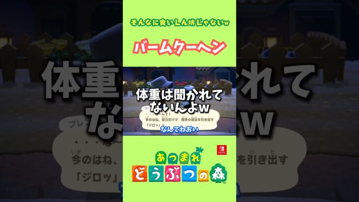 ブレンダが食いしん坊って言ってくるんだけどw【あつ森】