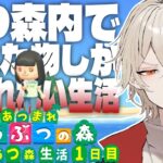 【あつ森】1週間あつ森内で入手した物しか食べれない生活～1日目～【新人vtuber /  弐十】