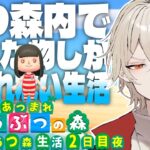 【あつ森】1週間あつ森内で入手した物しか食べれない生活～2日目 夜の農業編～【新人vtuber /  弐十】