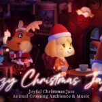 【あつ森BGM】３つのカフェで過ごすクリスマスジャズの夜🎄☕心弾むクリスマスジャズ音楽＋暖炉の焚火の音＆カフェアンビエント３時間🎅🏻🎧勉強用/作業用/リラックス