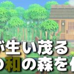 【あつ森】新たなエリア作り！もりもりの竹林を作ってみよう！