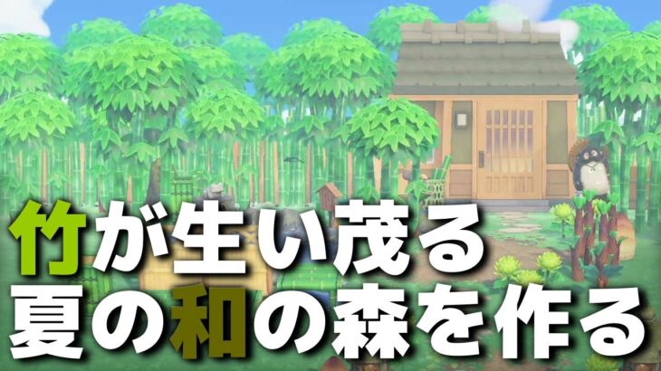 【あつ森】新たなエリア作り！もりもりの竹林を作ってみよう！