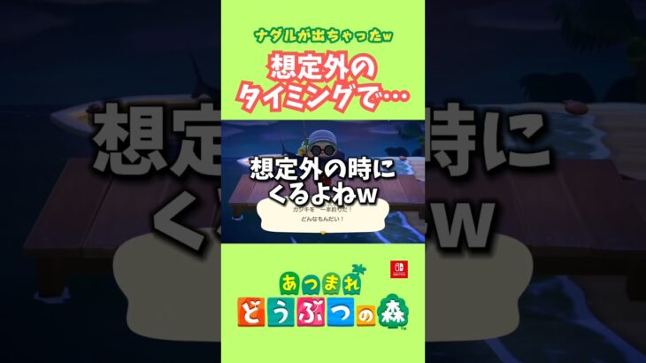 想定外のタイミングで釣れる大物w【あつ森】