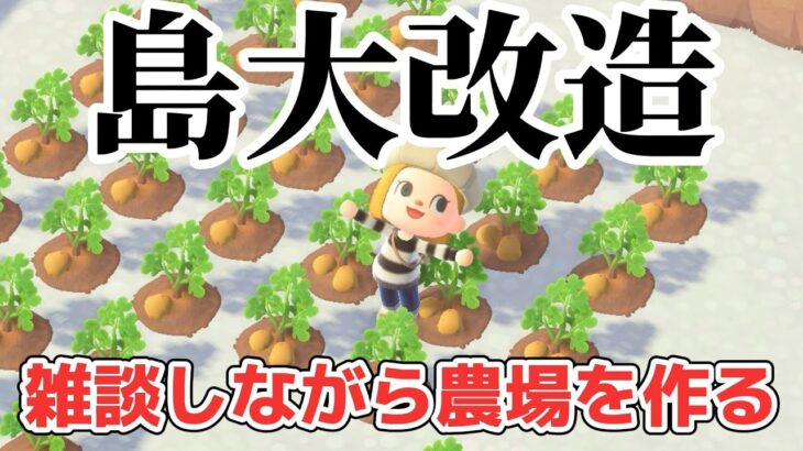 【あつ森 配信】2年放置した島を島クリ！雑談しながら農場を作る！【あつまれどうぶつの森】