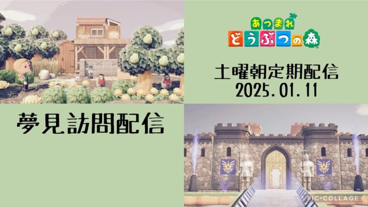 【あつ森配信】ゆったり夢見訪問配信～土曜朝のあつ森タイム 2025.01.11～