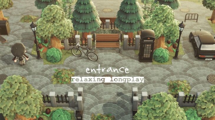 【あつ森】マイデザインなしの自然の街 | エントランス | Animal Crossing Longplay 🍃 entrance (No Commentary)