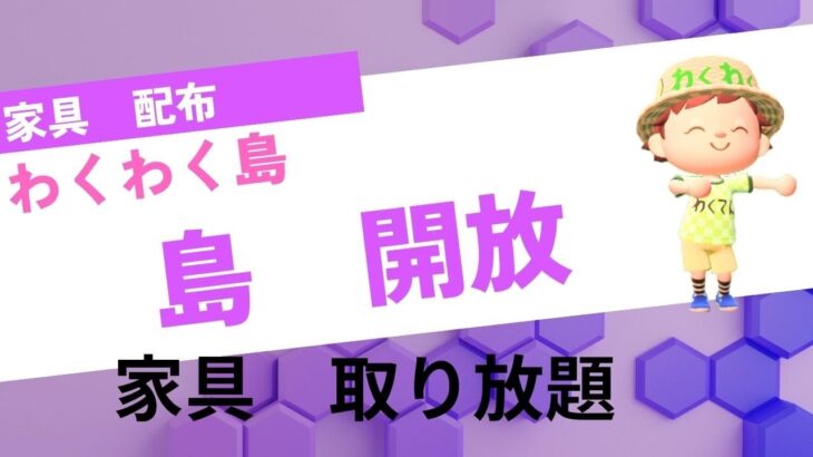 【あつ森】サンリオ家具あり　　譲り合ってね【時間制限無し　フリー島　開放】概要欄　読んで参加配布　レシピもあり　家具取り放題【視聴者参加型】　【 Nintendo Switch】