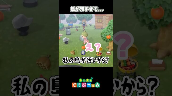 【あつ森】島が汚すぎて…#あつまれどうぶつの森 #あつ森 #ゲーム実況 #shorts