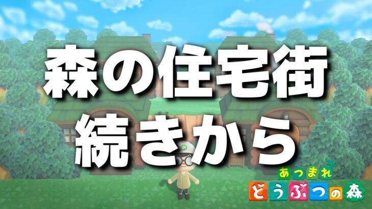 【あつ森】もりもり住宅街作り続きから