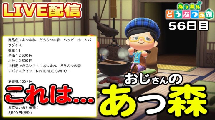 【あつ森】56日目ついにハピパラに手を出したオジサン