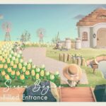 【あつ森】新シーズン開始！花畑が広がるエントランス｜飛行場～案内所前｜Citron島シーズン3-01【島クリエイト】