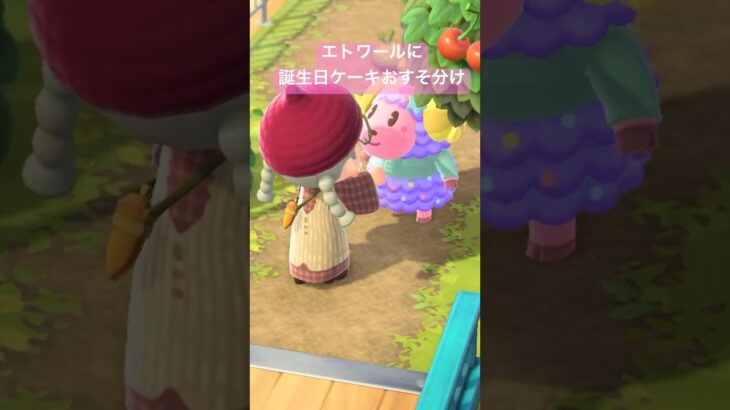 おすそ分けのお返し #あつ森 #あつまれどうぶつの森 #あつ森好きな人と繋がりたい #animalcrossing #おかめなっ島 #acnh #shorts #誕生日 #コント #プレゼント