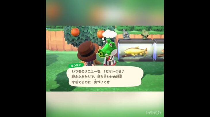 ホウサクとおしゃべり　#あつ森 #あつまれどうぶつの森 #vlog #shorts