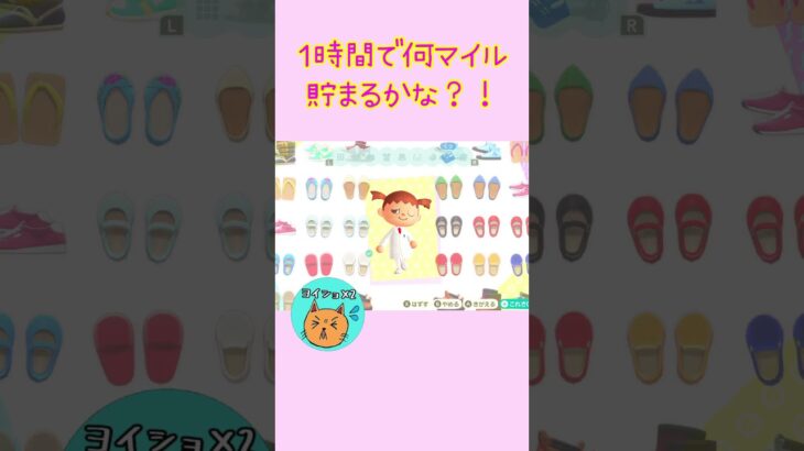 【あつ森】1時間でどれだけマイル貯められるか挑戦してみた！ #shorts
