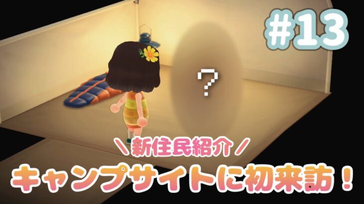 【あつ森】キャンプサイトに初めてのキャンパーがやって来た！#13
