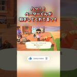 ハッ！！ペーターくんが拍手してくれてるっ！ #あつ森 #あつまれどうぶつの森 #animalcrossing #shorts
