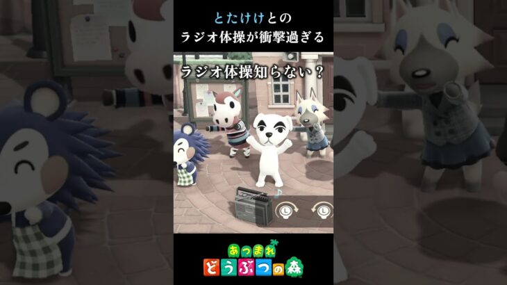 【あつ森】とたけけ×ラジオ体操が色々ツッコミどころあって面白い#shorts