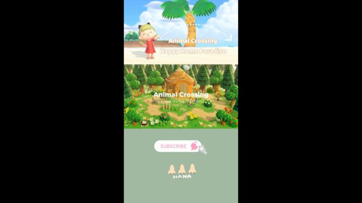 【あつ森】島クリのアイディアに♪自然にかこまれたメルボルンちゃんの庭クリエイト【ハピパラ】#shorts #animalcrossing #あつ森 #acnh