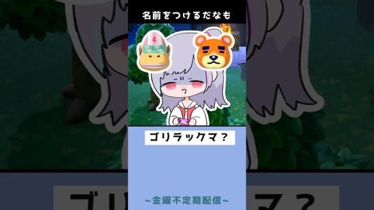 【#あつ森 】～島の名前をつける! 🔰住民はゴリとクマ～ #あつまれどうぶつの森 #shorts #vtuber #切り抜き