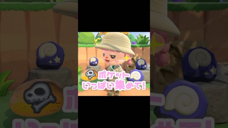 化石の足りない部分を集めて完成させたーーい！！#あつ森 #どうぶつの森 #あつまれどうぶつの森 #どう森 #shortvideo #shorts #short#化石 #化石発掘