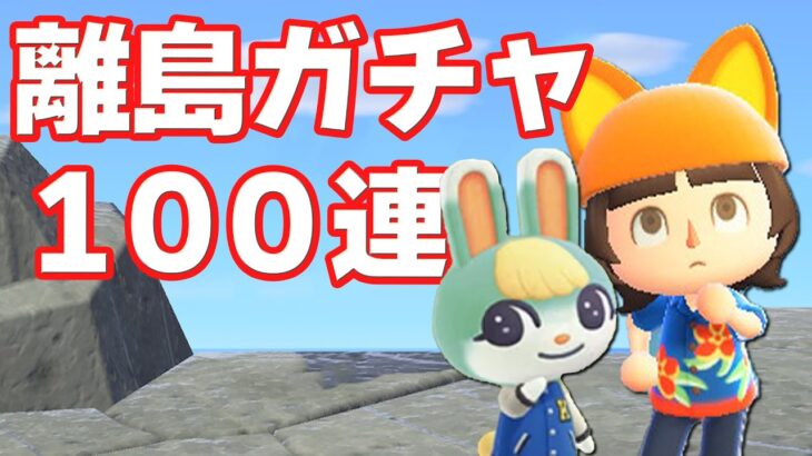 【あつ森】顔出し離島ガチャでミッチェルに会う【あつまれどうぶつの森】