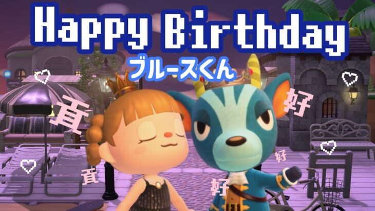 【貢ぎ】ブルースくんの誕生日をお祝いする🎂【あつまれどうぶつの森】