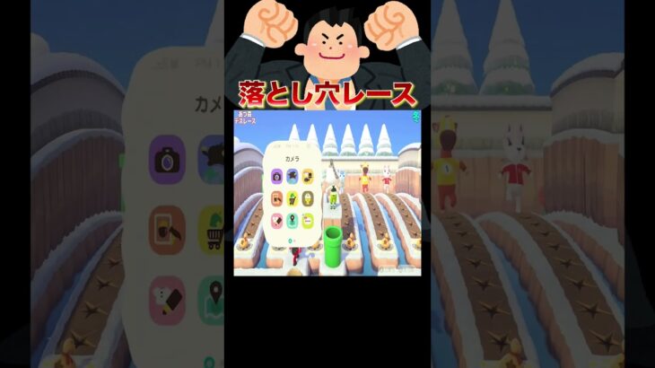 最速住民は誰でしょう❓🏃🏆#あつ森 #落とし穴レース