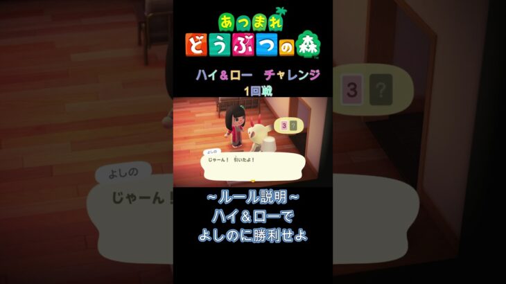 【あつ森】ハイ＆ロー1回戦#shorts #あつ森