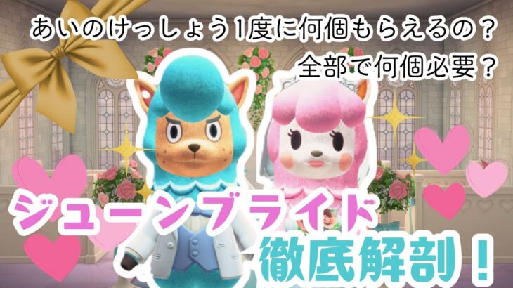 【あつ森】2025年6月のイベント💒ジューンブライド💒徹底解説します✨|あつ森攻略
