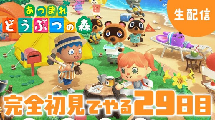 【あつ森】初めての無人島生活 29日目