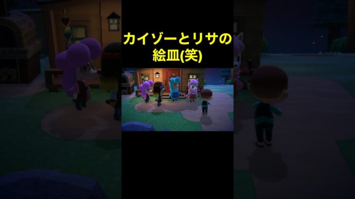 【カイゾーとリサの絵皿(笑)あつ森#461】#shorts#switch#あつ森#あつまれどうぶつの森#ゲーム