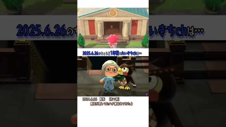 【たいきち】【6/26】✂ちょうど1年前は…【あつ森】館長が探してたハチ捕まえてきたよ　@Taikichi  【切り抜き✂】#shorts　#ドズル社切り抜き