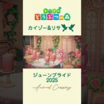 あつ森🌴6月の花嫁の伝承June bride.お似合いの2🦙🩵💍🩷#あつ森 #animalcrossing #結婚式 #shorts