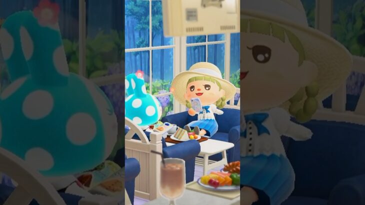 【あつ森ASMR】紫陽花のあるカフェ☔️／vlog／【環境音】【作業音】 #animalcrossingbgm #asmr #animalcrossing #あつ森