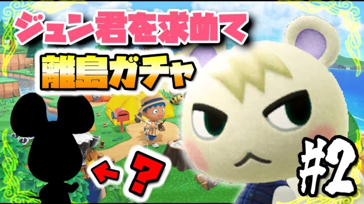【あつ森】ジュンくん＆らっきょ狙い🌴離島ガチャPart2✈️奇跡の出会いあるかも！？初見さん歓迎💖【ライブ配信】【@シンタ】