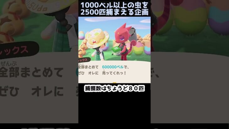 【あつ森】≪虫捕り企画売上TOP１０≫　５位～３位　　　　　　　　　　　　　　　　　　　　　 #ゆっくり実況　 #あつ森