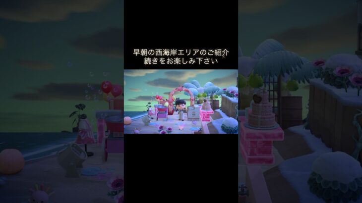 西海岸エリアのご紹介② #あつ森 #あつまれどうぶつの森 #あつ森好きな人と繋がりたい #animalcrossing #ゆめみ #おかめなっ島 #acnh #shorts #seaside #紹介